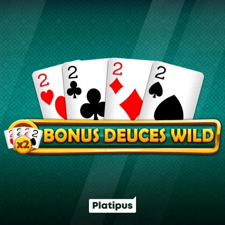 Bonus Deuces Wild slot visual from Platipus available on casino-hotwin.be