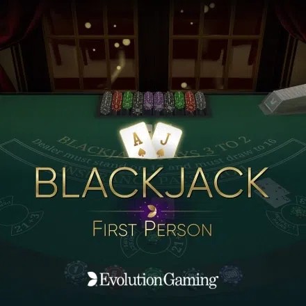 Table Games logo of First Person Blackjack from Evolution at HotWin Casino