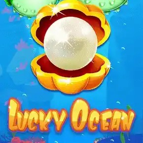 Lucky Ocean slot logo by Onlyplay at HotWin Casino