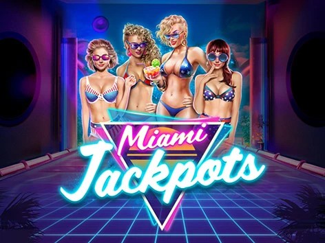 Miami Jackpots logo by Booming Games HotWin Casino