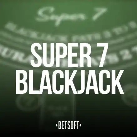 Table Games logo of Super 7 Blackjack from Betsoft Gaming at HotWin Casino