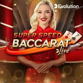 Super Speed Baccarat slot icon by Evolution, available at HotWin Casino