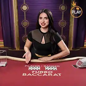Turbo Baccarat online game logo by Pragmatic Play on casino-hotwin.be